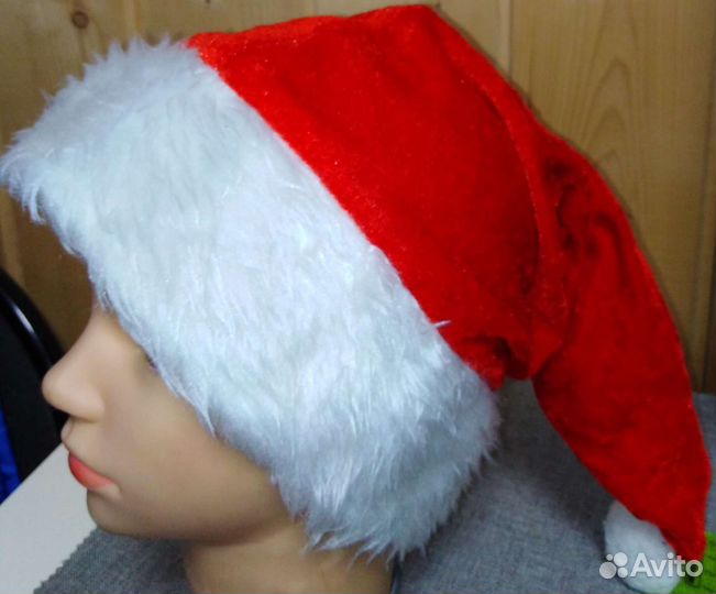 Шапка Санта Клауса, деда Мороза (новая)