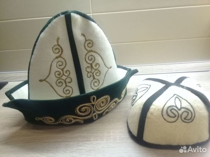 Тюбетейка и шапка валянные