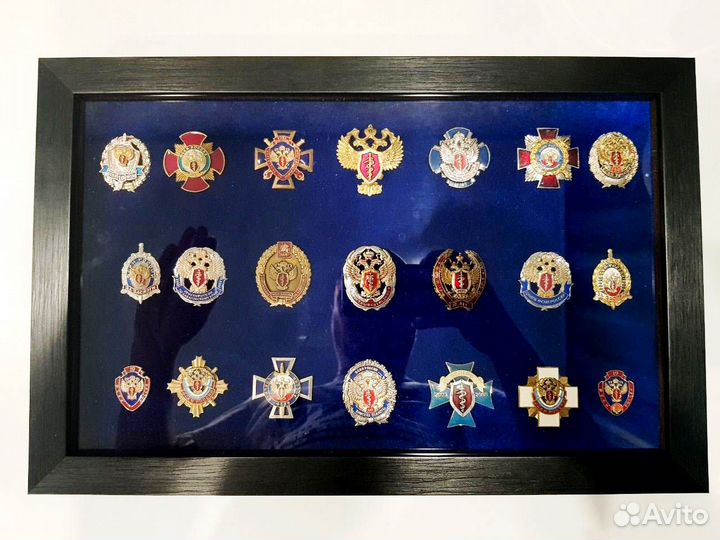 Витрина - Стандарт. Для медалей, значков коллекций