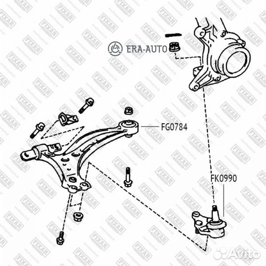Fixar FK0990 Опора шаровая toyota/lexus camry/RX 97- лев./прав