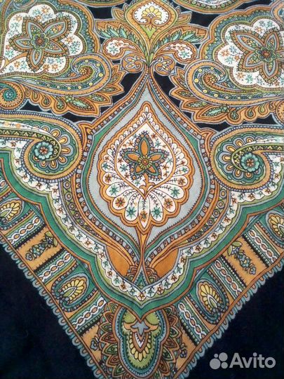 Павловопосадский платок раритет шерсть СССР