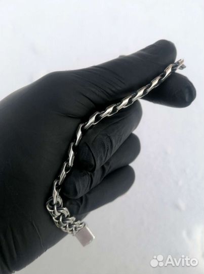 Серебряный браслет Бисмарк новый 925 пробы