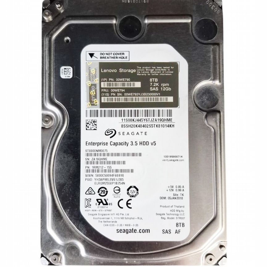 [1RM212-155] Жесткий Диск Lenovo 1rm212-155 8tb Sas 3,5" Hdd
