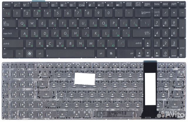 Клавиатура для Asus N56 N76 Горизонтальны Enter p