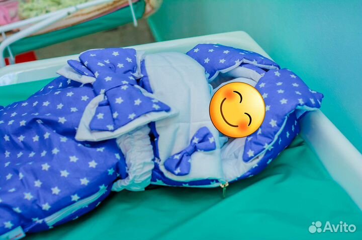 Конверт на выписку для мальчика весна - лето