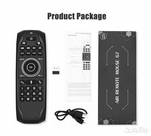 Аэромышь G7. Пульт для компьютера и тв с клавой