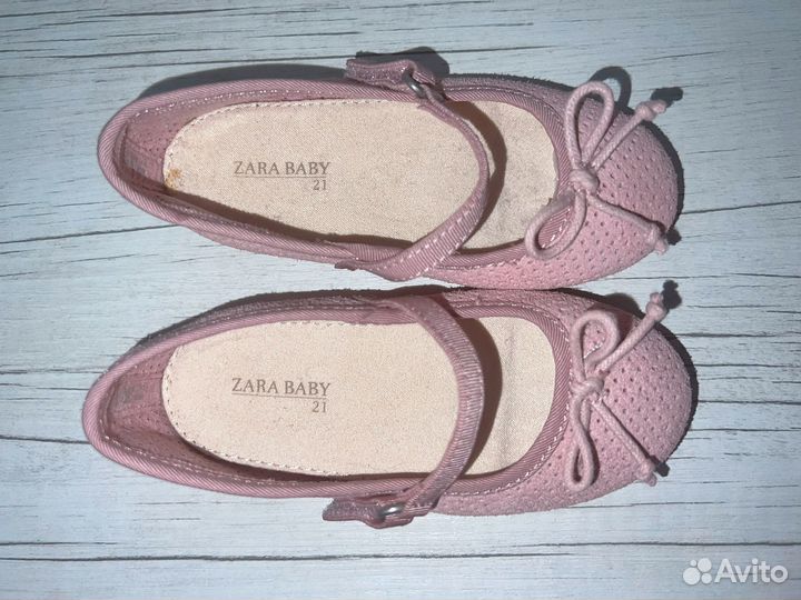 Детские летние туфли, балетки Zara 20-21 размера