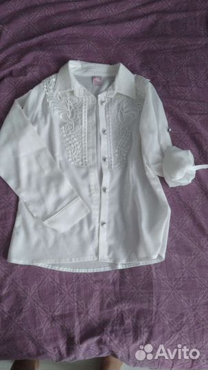 Блузка школьная р 134