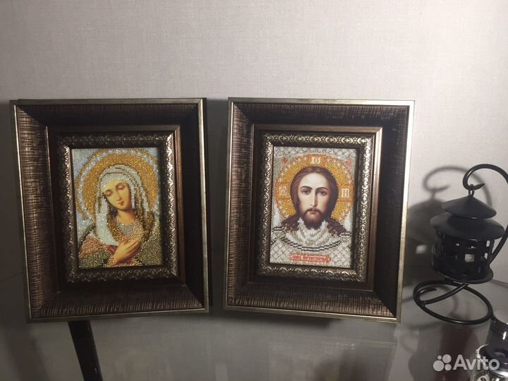 Иконы из бисера,Картины масло на холсте