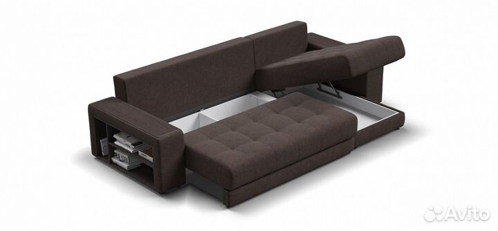 Дубай У 2.0 рогожка Malmo шоколад, Malmo бежевый