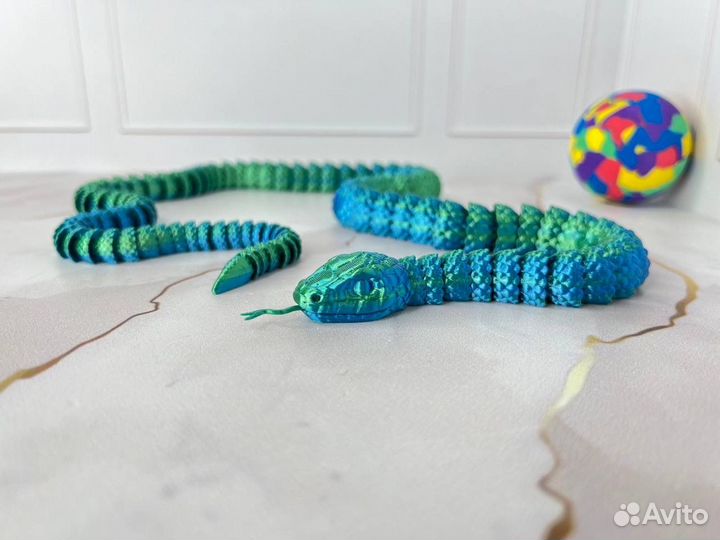 Подвижная змея антистрес 3Д