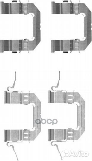 Комплект монтажный дискового тормоза перед