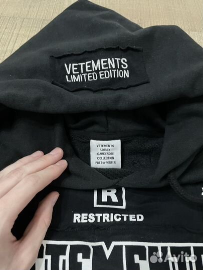 Худи Vetements Hardcore оригинал