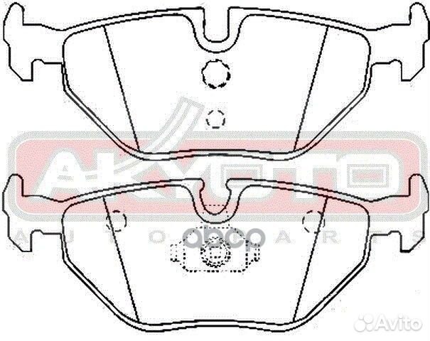 Колодки тормозные дисковые задние BMW 3 E46 199