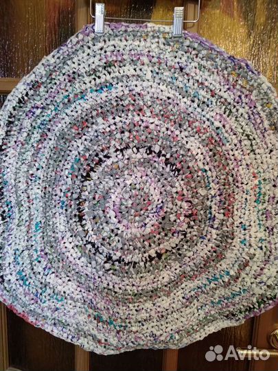 Эко Коврик циновка вязаный из полиэтилена