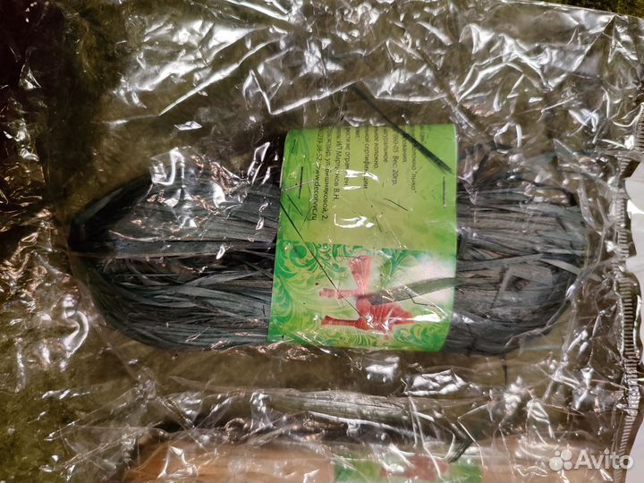 Натуральное волокно, лыко для декорирования