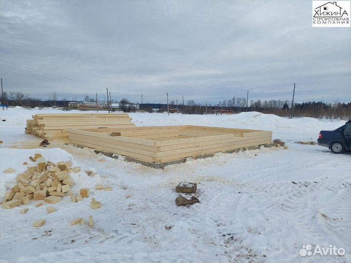 Строительство домов срубов 6х8 из бруса