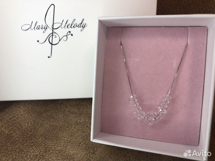 Колье серебро