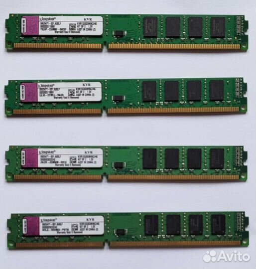 Озу DDR3 Kingston kvr1333d3n9k2 - 4Gb