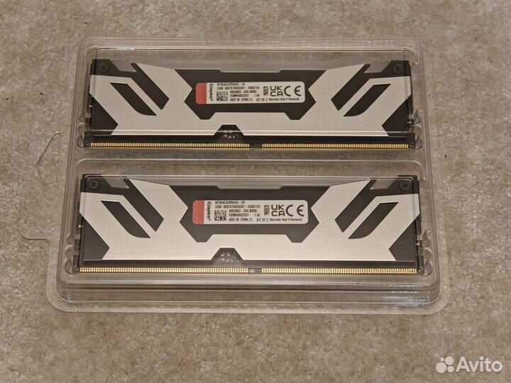 DDR5 Kingston Fury Renegade Silver 32gb 6400Mhz