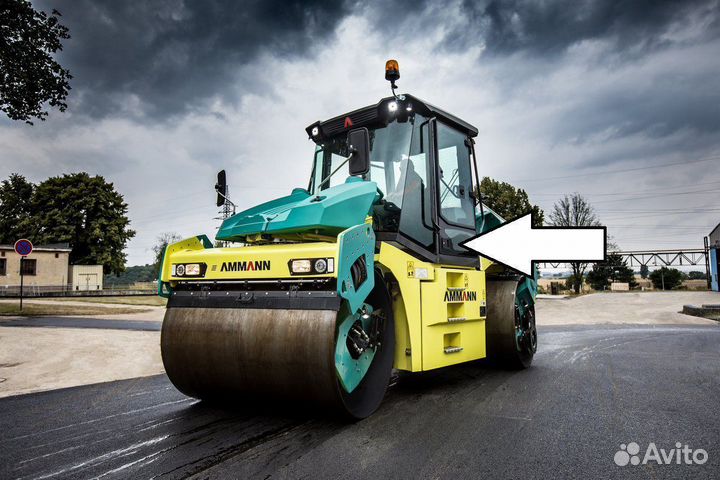 Стекло нижнее дверное для катка Ammann ARX 90