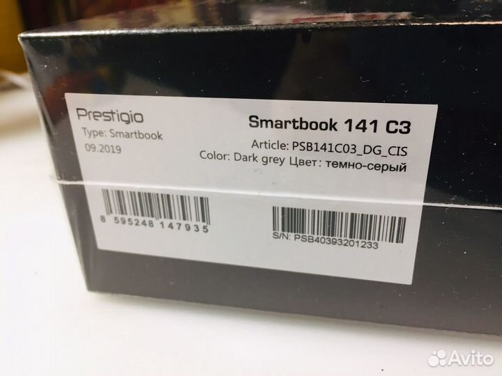 Ноутбук Prestigio SmartBook 141 C3 новый