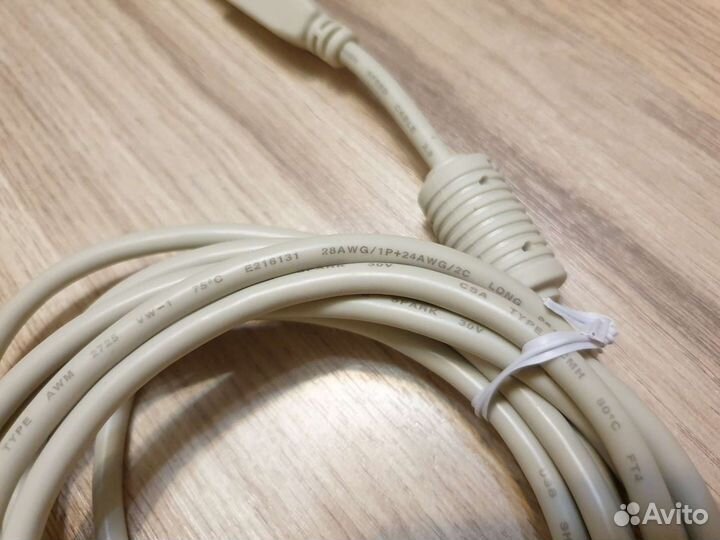 Кабель USB 2.0 A-B, 3 метра
