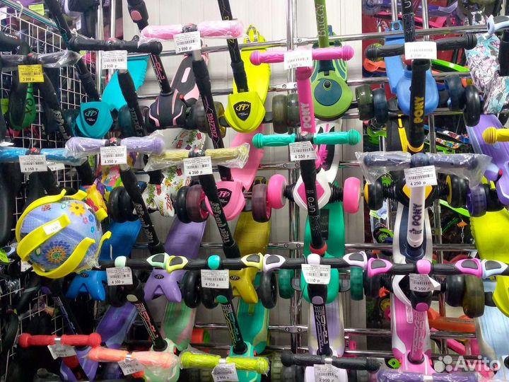 Самокаты складные детские трехколесные