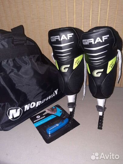 Коньки хоккейные graf super 035