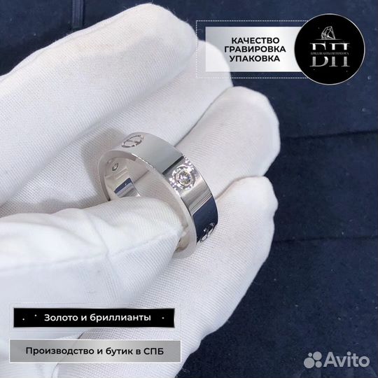 Cartier кольцо Love 0.22ct