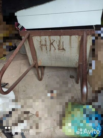 Тачка двухколесная нержавейка