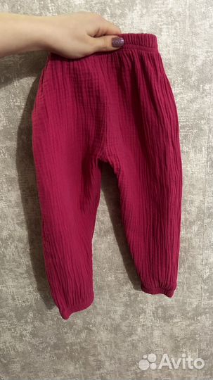 Муслиновые брюки на девочку