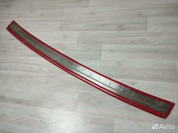 Накладка на задний бампер Audi Q7 2015-нв (нерж.)