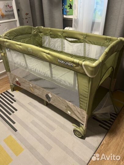 Манеж кровать babyton dreamy green