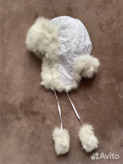 Шапка-ушанка детская натуральный мех