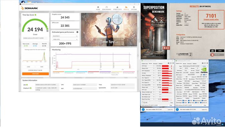 Видеокарта MSI Gaming X Slim RTX 4070 ti super