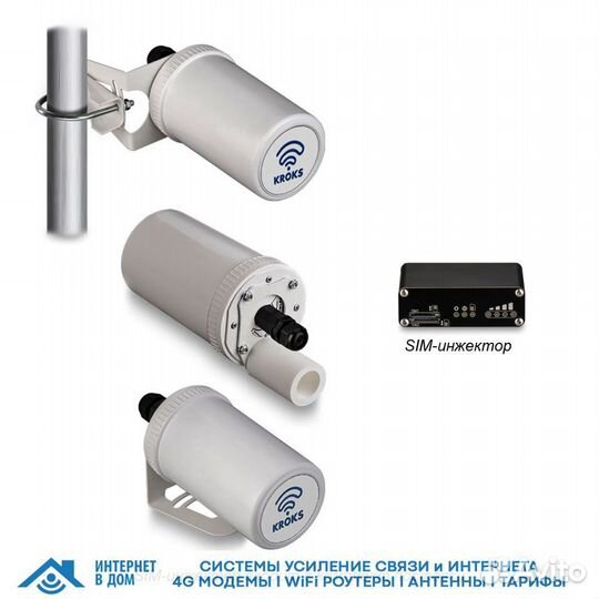 Роутер Kroks Rt-Pot rsim DS eQ-EP с модемом LTE
