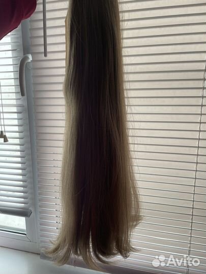 Искусственные волосы хвост на заколке