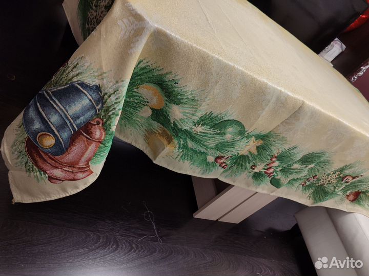 Скатерть новогодняя гобелен 150*220, 3 вида
