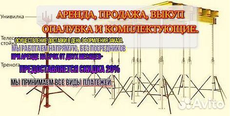 Опалубка в аренду
