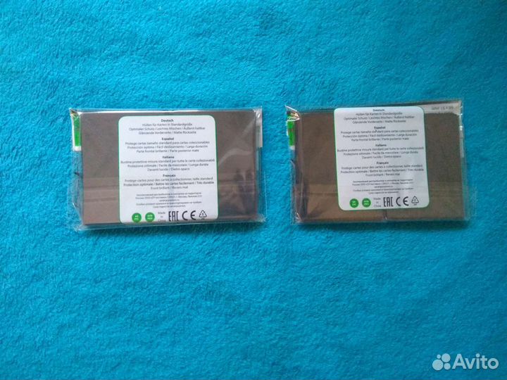 Протекторы для карт (чёрные на обороте)