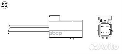 Лямбда-зонд mazda CX-9 3.7 07- 1575 NGK