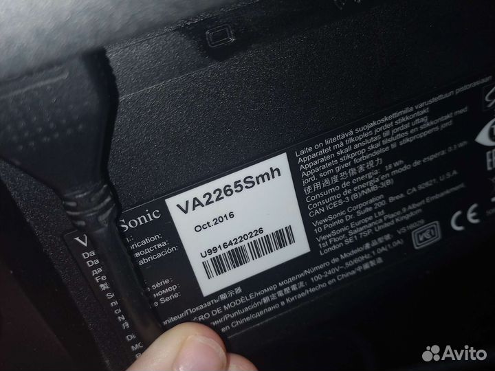 Монитор ViewSonic hdmi VGA