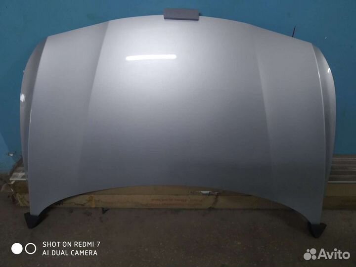 Капот Хендай Солярис 14-17 г. в. новый,серебристый