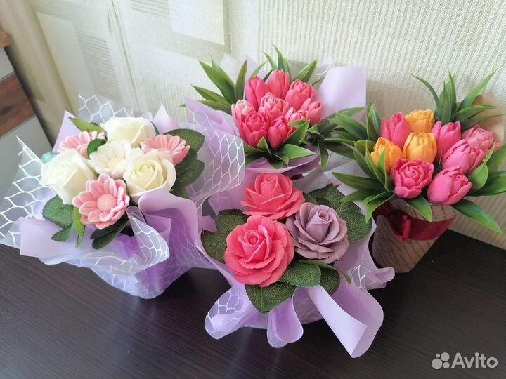 Ароматные цветы из мыла