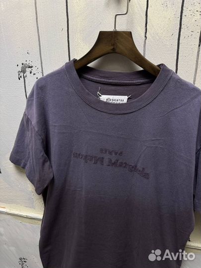 Футболка Maison Margiela Blue Logo Rare Оригинал