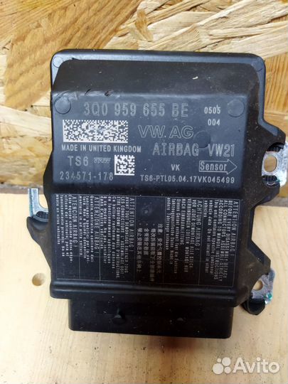 Блок управления AIR BAG Skoda Octavia A7 3Q0959655