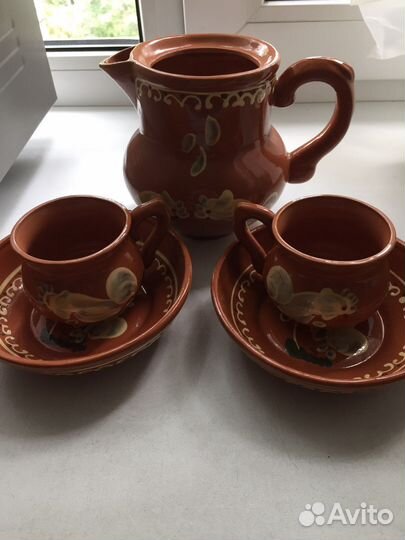 Глиняный набор СССР плюс кувшин