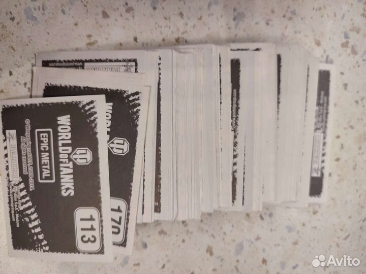 Карточки коллекционные world of tanks