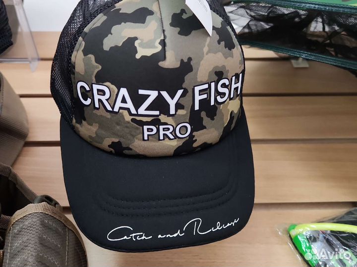 Кепка бейсболка Crezy Fish